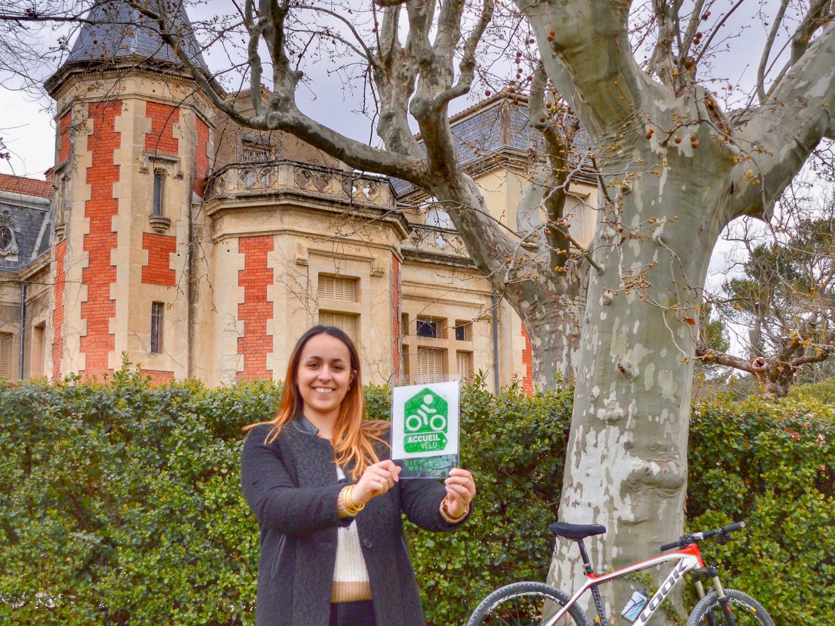 Bienvenue aux visiteurs à vélo